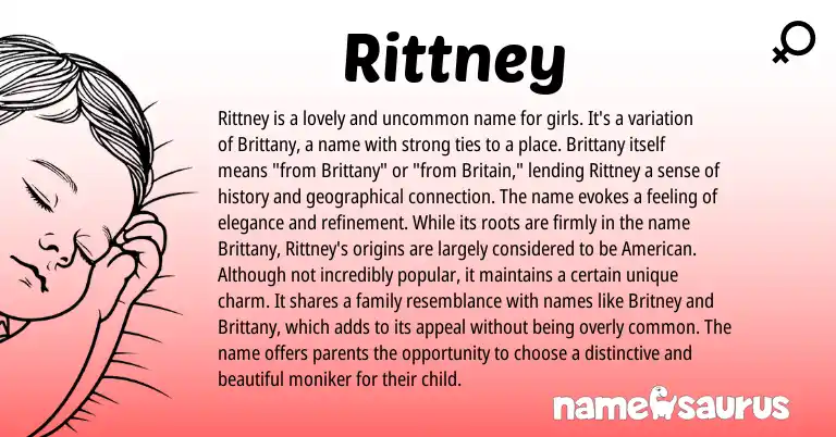 Infographic about Rittney name meaning, Rittney is a name from Other origin(s).