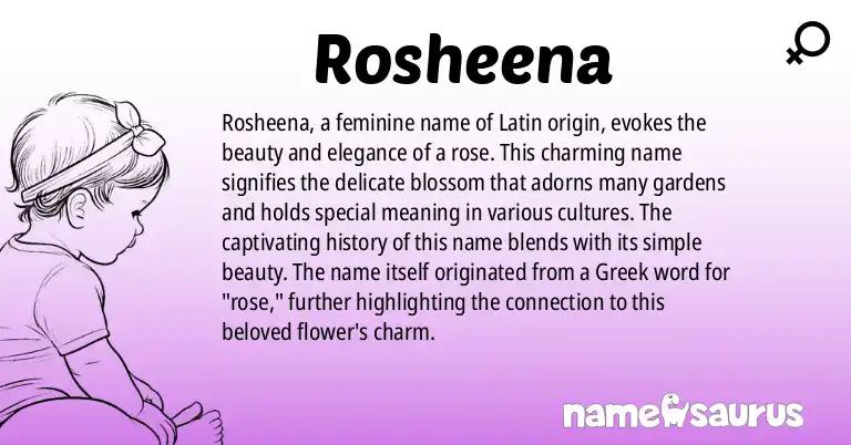 Infographic about Rosheena name meaning, Rosheena is a name from N/A origin(s).