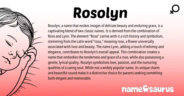 Infographic about Rosolyn name meaning, Rosolyn is a name from Other origin(s).