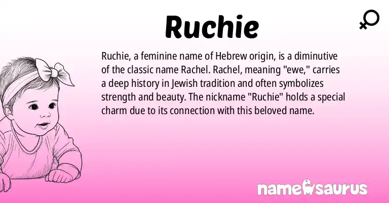 Infographic about Ruchie name meaning, Ruchie is a name from N/A origin(s).