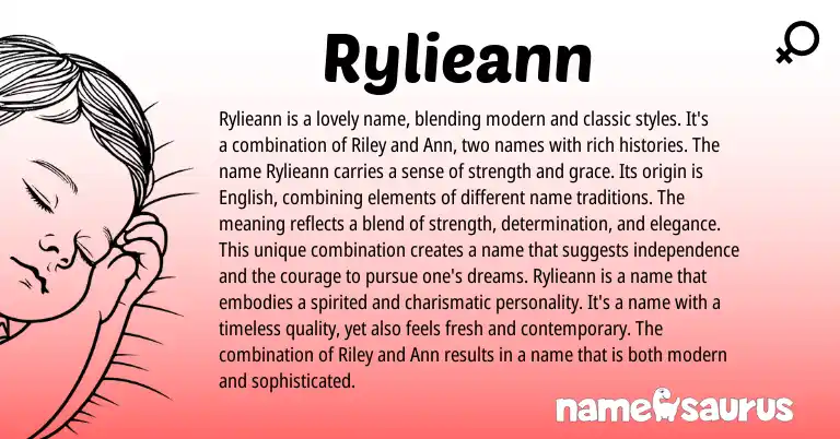 Infographic about Rylieann name meaning, Rylieann is a name from Other origin(s).