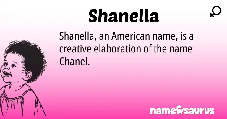Infographic about Shanella name meaning, Shanella is a name from American origin(s).