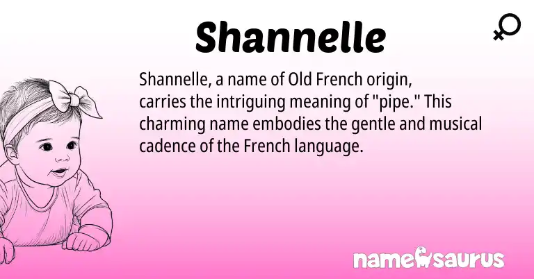 Infographic about Shannelle name meaning, Shannelle is a name from French, Old French origin(s).