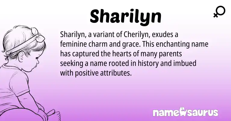 Infographic about Sharilyn name meaning, Sharilyn is a name from N/A origin(s).