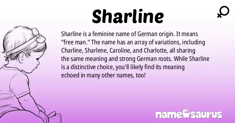 Infographic about Sharline name meaning, Sharline is a name from German origin(s).