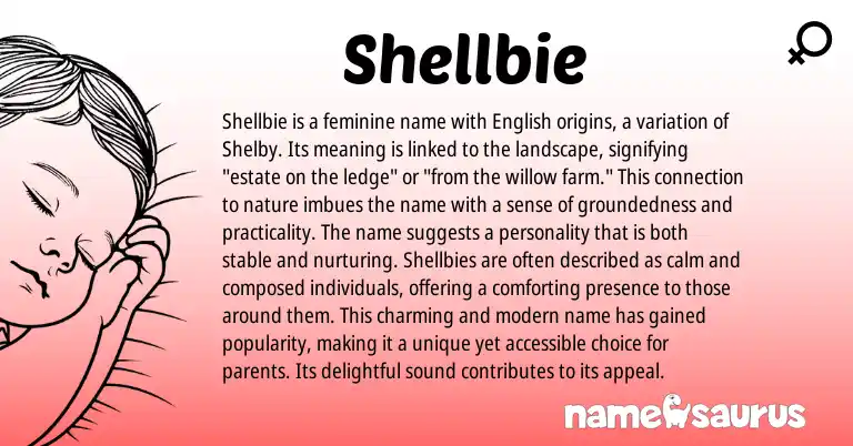 Infographic about Shellbie name meaning, Shellbie is a name from English origin(s).