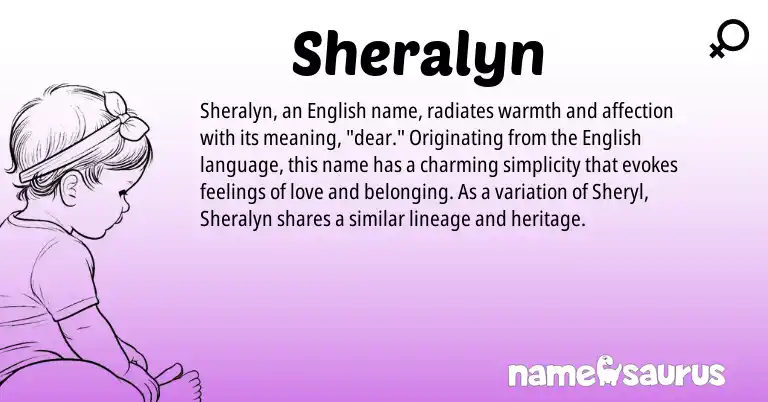 Infographic about Sheralyn name meaning, Sheralyn is a name from English origin(s).
