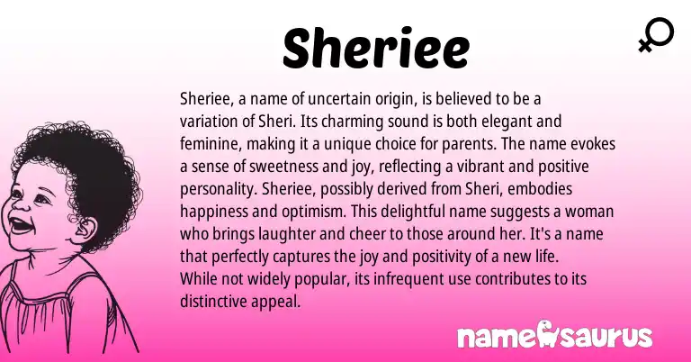 Infographic about Sheriee name meaning, Sheriee is a name from Other origin(s).