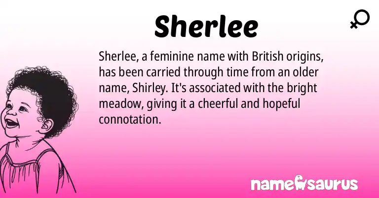 Infographic about Sherlee name meaning, Sherlee is a name from British origin(s).