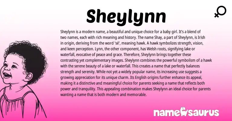 Infographic about Sheylynn name meaning, Sheylynn is a name from Welsh, Irish origin(s).