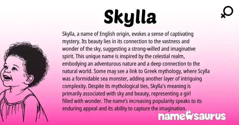 Infographic about Skylla name meaning, Skylla is a name from Other origin(s).