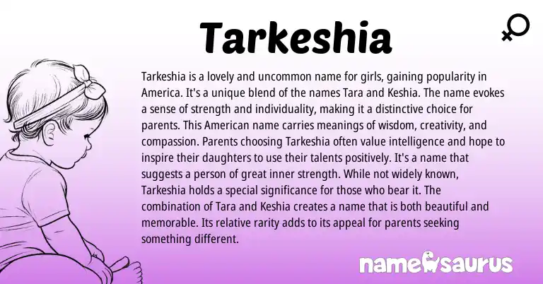 Infographic about Tarkeshia name meaning, Tarkeshia is a name from Other origin(s).