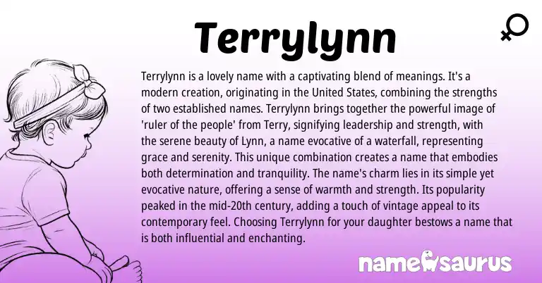 Infographic about Terrylynn name meaning, Terrylynn is a name from Other origin(s).