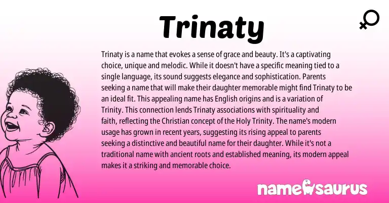 Infographic about Trinaty name meaning, Trinaty is a name from Other origin(s).