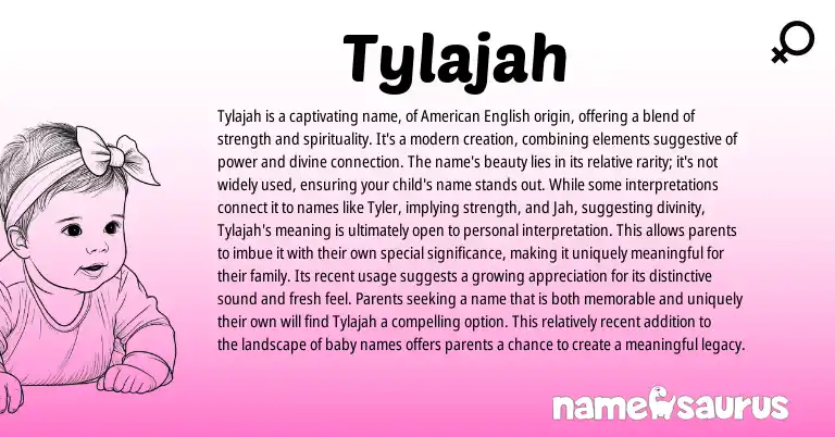 Infographic about Tylajah name meaning, Tylajah is a name from Other origin(s).