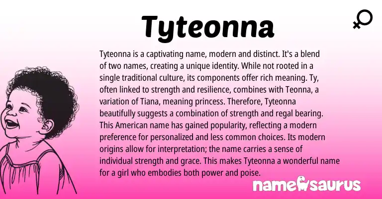 Infographic about Tyteonna name meaning, Tyteonna is a name from Other origin(s).