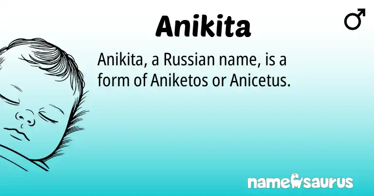 Infographic about Anikita name meaning, Anikita is a name from Russian origin(s).