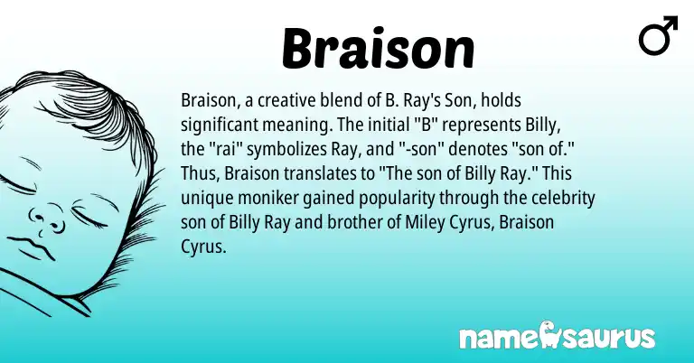 Infographic about Braison name meaning, Braison is a name from N/A origin(s).
