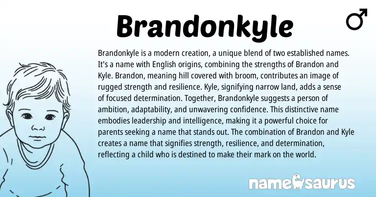 Infographic about Brandonkyle name meaning, Brandonkyle is a name from Other origin(s).