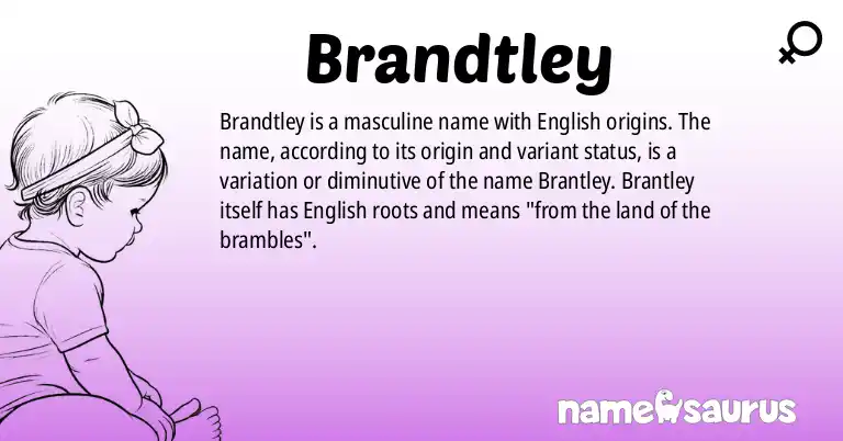 Infographic about Brandtley name meaning, Brandtley is a name from English origin(s).