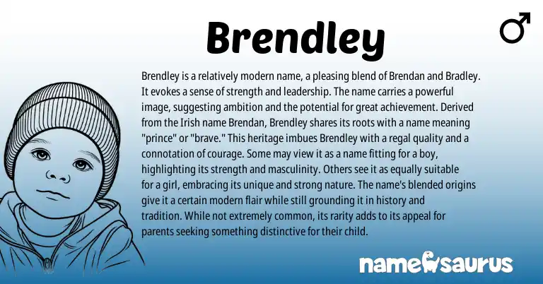 Infographic about Brendley name meaning, Brendley is a name from Other origin(s).