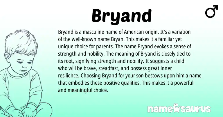 Infographic about Bryand name meaning, Bryand is a name from Other origin(s).
