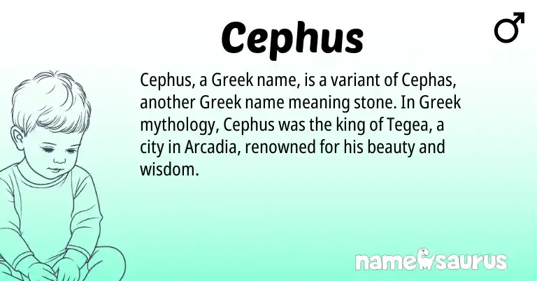 Infographic about Cephus name meaning, Cephus is a name from Greek origin(s).