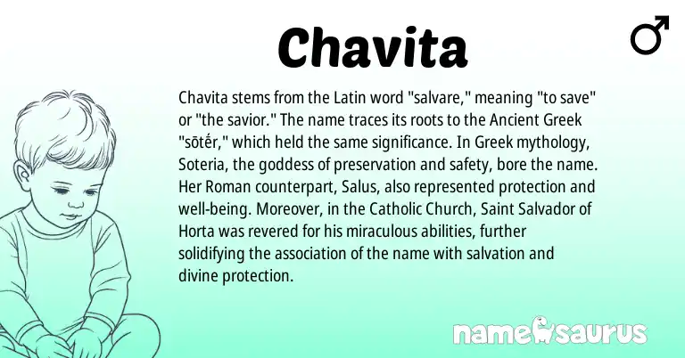 Infographic about Chavita name meaning, Chavita is a name from Roman, Ancient Greek, Latin, Greek origin(s).