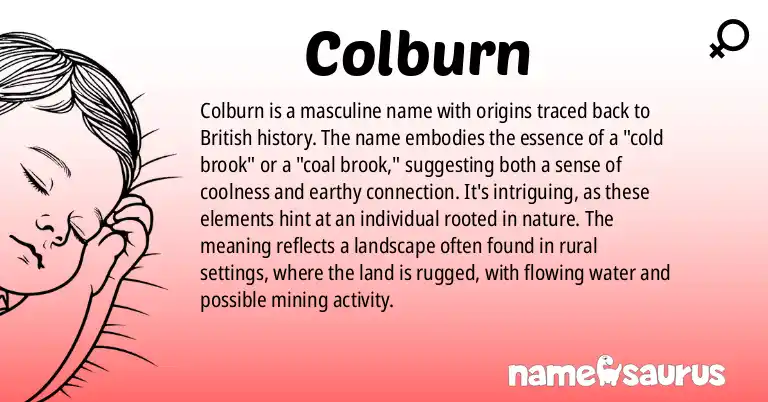 Infographic about Colburn name meaning, Colburn is a name from British origin(s).