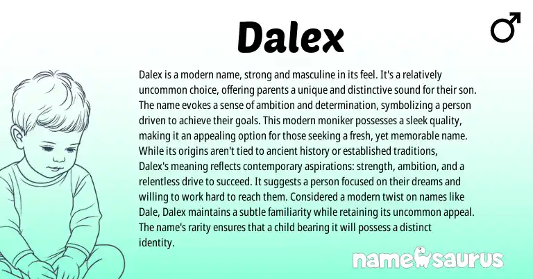 Infographic about Dalex name meaning, Dalex is a name from Other origin(s).