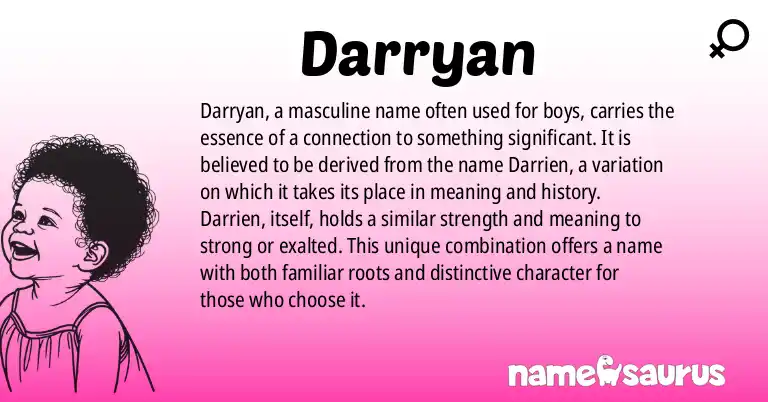 Infographic about Darryan name meaning, Darryan is a name from N/A origin(s).