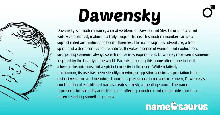 Infographic about Dawensky name meaning, Dawensky is a name from Other origin(s).