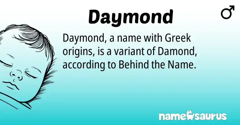 Infographic about Daymond name meaning, Daymond is a name from Greek origin(s).
