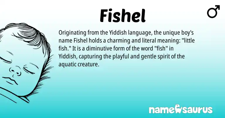 Infographic about Fishel name meaning, Fishel is a name from Yiddish origin(s).