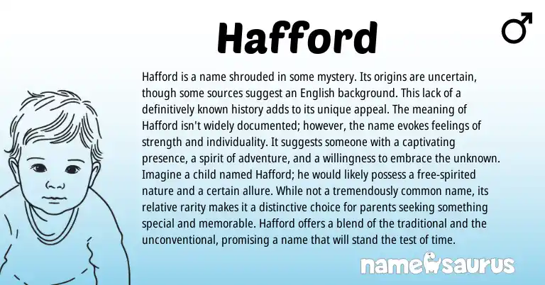 Infographic about Hafford name meaning, Hafford is a name from Other origin(s).