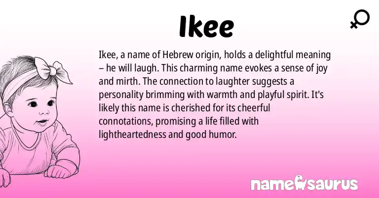 Infographic about Ikee name meaning, Ikee is a name from Hebrew origin(s).