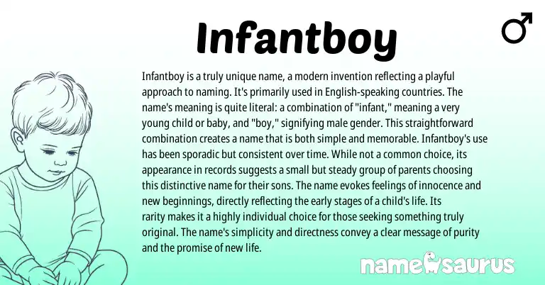 Infographic about Infantboy name meaning, Infantboy is a name from English origin(s).