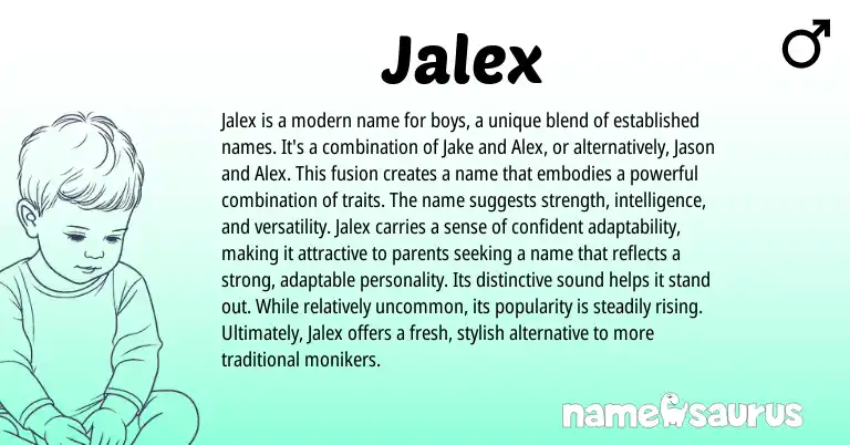 Infographic about Jalex name meaning, Jalex is a name from English, Other origin(s).