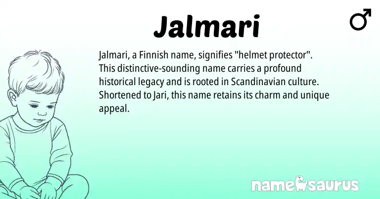 Infographic about Jalmari name meaning, Jalmari is a name from Scandinavian, Finnish origin(s).