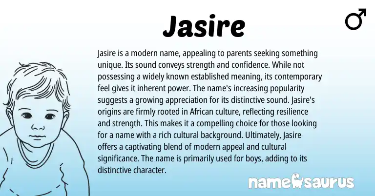 Infographic about Jasire name meaning, Jasire is a name from Other origin(s).