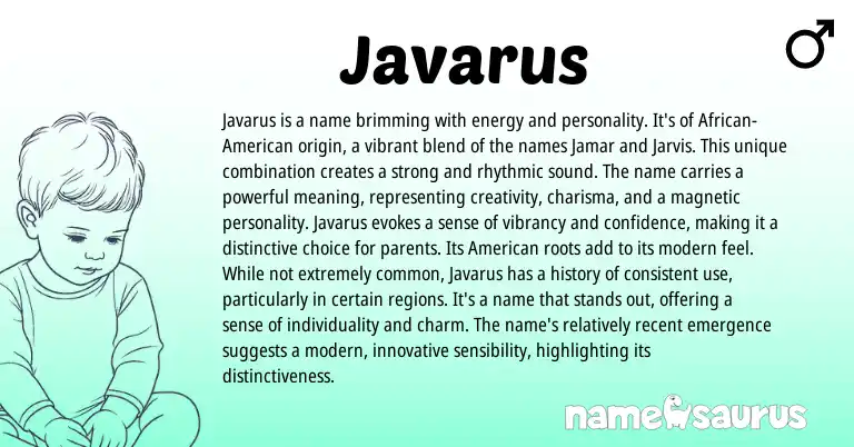 Infographic about Javarus name meaning, Javarus is a name from Other origin(s).