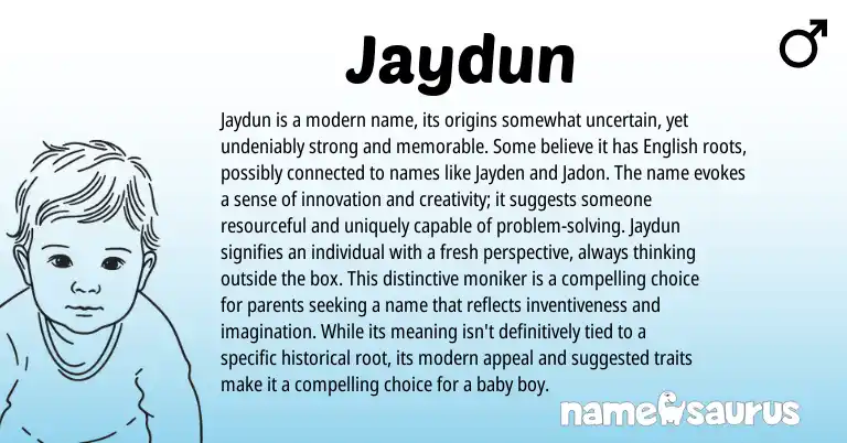 Infographic about Jaydun name meaning, Jaydun is a name from Other origin(s).