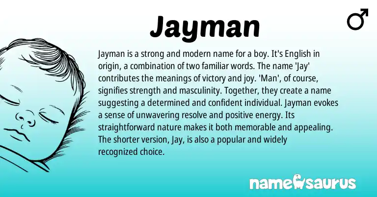 Infographic about Jayman name meaning, Jayman is a name from Other origin(s).