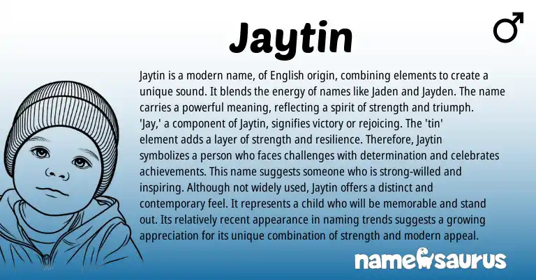 Infographic about Jaytin name meaning, Jaytin is a name from Other origin(s).