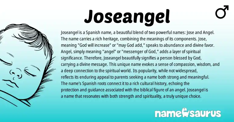 Infographic about Joseangel name meaning, Joseangel is a name from Spanish origin(s).
