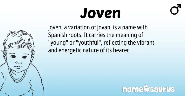 Infographic about Joven name meaning, Joven is a name from Spanish origin(s).