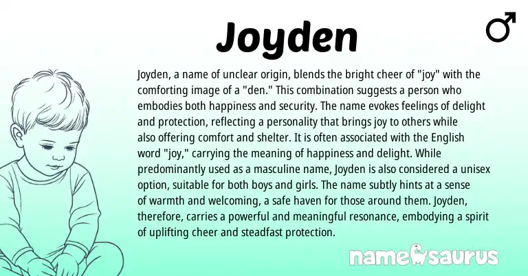 Infographic about Joyden name meaning, Joyden is a name from Other origin(s).
