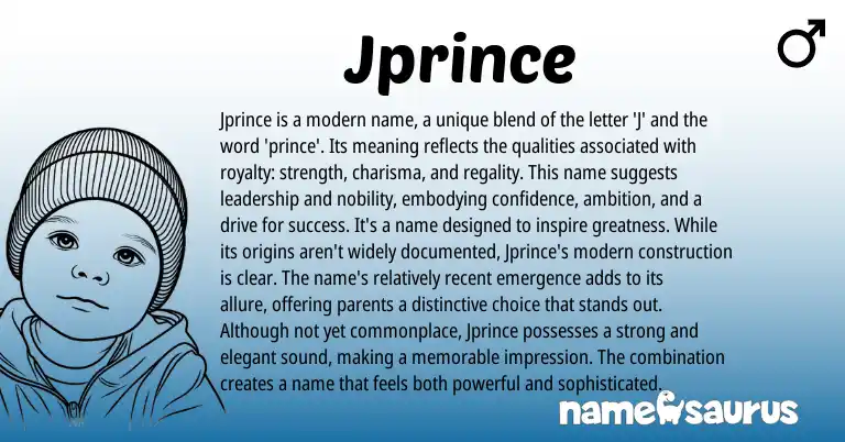 Infographic about Jprince name meaning, Jprince is a name from Other origin(s).