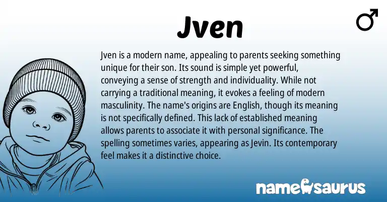 Infographic about Jven name meaning, Jven is a name from Other origin(s).
