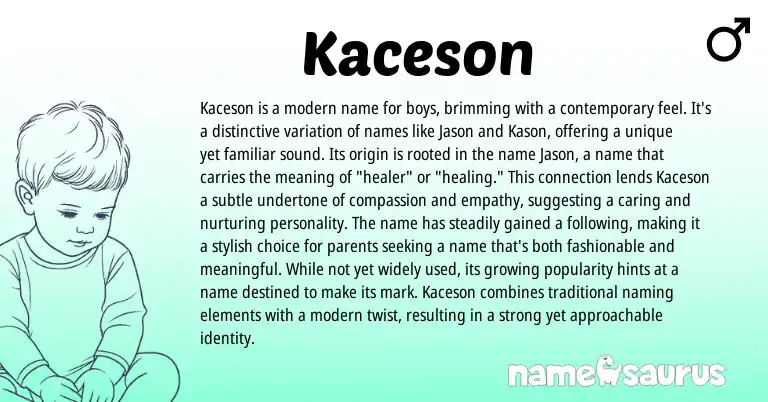 Infographic about Kaceson name meaning, Kaceson is a name from Other origin(s).